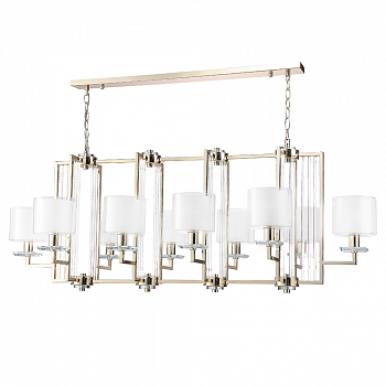 Люстра Crystal Lux NICOLAS SP10 L1300 GOLD/WHITE