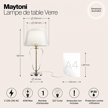 Настольная лампа интерьерная Maytoni Z005TL-01BS