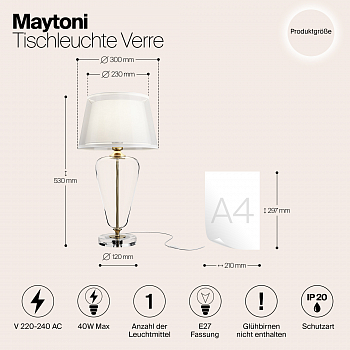 Настольная лампа интерьерная Maytoni Z005TL-01BS